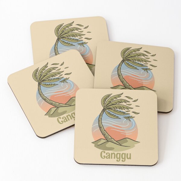 Item preview, Vintage Windy Palm Sunset Coastal Scene designed and sold by MythicCotton.