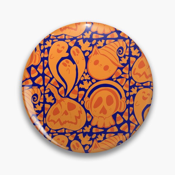 Item preview, Orange Spooky Halloween Season With navy Background  designed and sold by missmann.