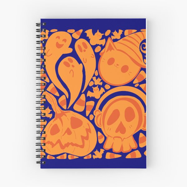 Item preview, Orange Spooky Halloween Season With navy Background  designed and sold by missmann.