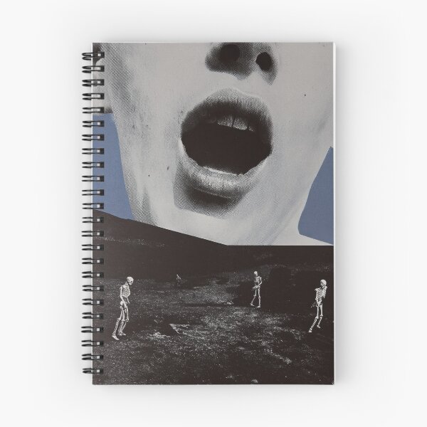 Item preview, Screaming Mouth Collage With Skeletons designed and sold by TenderRot.
