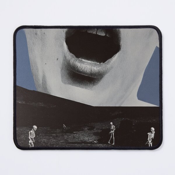 Item preview, Screaming Mouth Collage With Skeletons designed and sold by TenderRot.