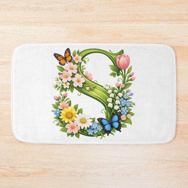 Item preview, Unique spring magic – your personalized floral monogram designed and sold by CoolContent Factory.