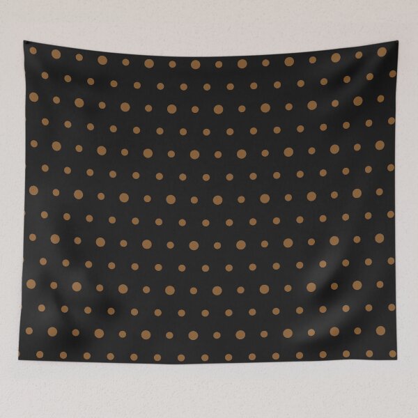 Item preview, Patrón de lunares negros y bronce designed and sold by pattern-archive.