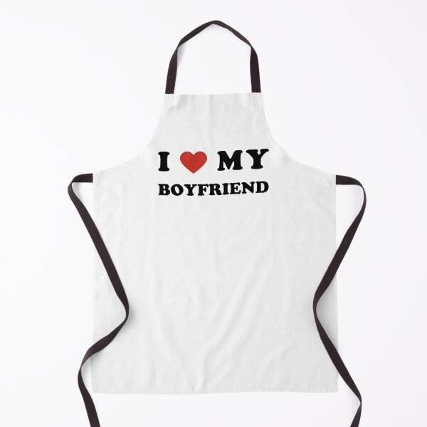 Item preview, I Love My Boyfriend Cute Romantic Bold Typography Design designed and sold by creatingmouseshop.