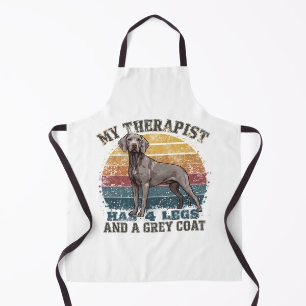 Item preview, My Therapist Weimaraner Life Quote Retro Sunset designed and sold by WeimTrails.