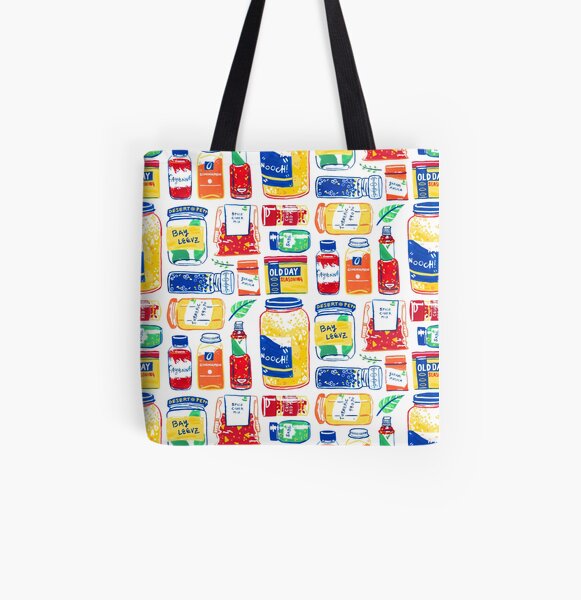 Spices Colorful Graphic Painting All Over Print Tote Bag