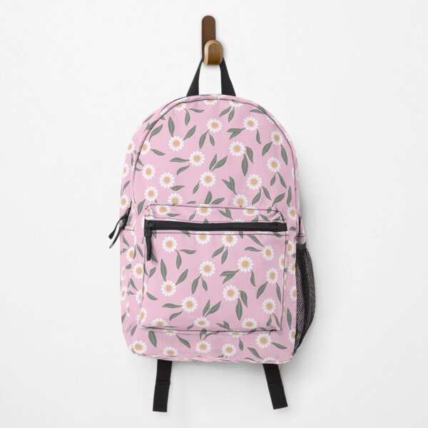 Item preview, Tossed Flowers - Aegean Summer - pink White designed and sold by Stephanie Fiona Design.