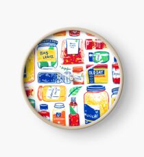 Spices Colorful Graphic Painting Clock