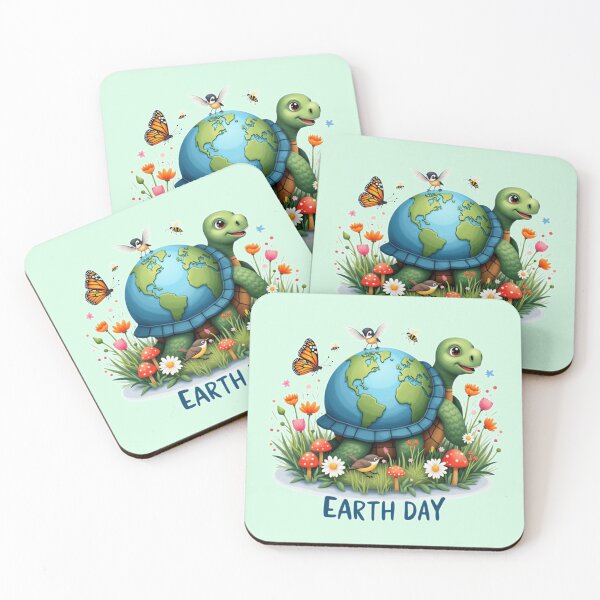 Item preview, Earth Day Land Turtle | Nature's Slow Growth designed and sold by PriyaMagic.