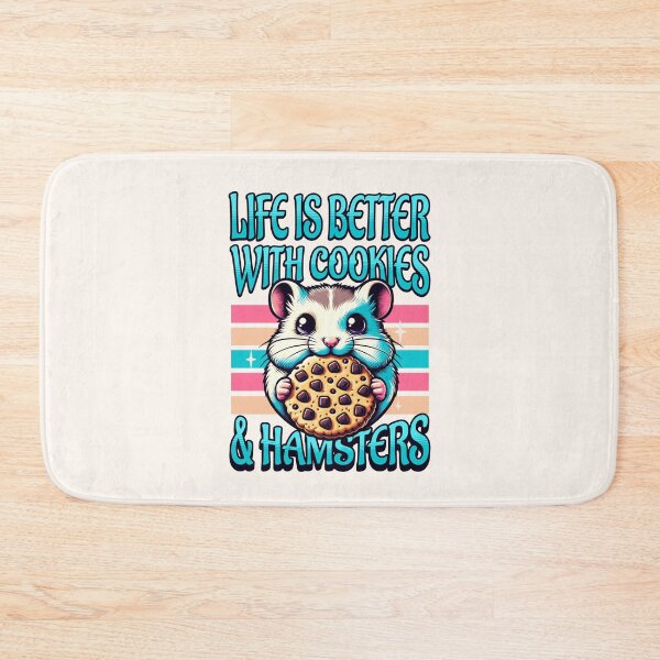 Item preview, Life Is Better with Cookies & Hamsters – Cute Funny Hamster Lover Design designed and sold by Sachie's Studio.