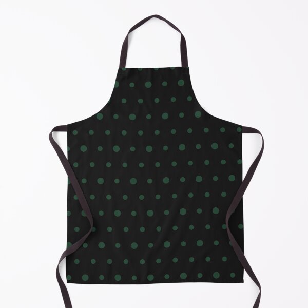 Item preview, Black And Forest Green Polka Dot Pattern designed and sold by pattern-archive.