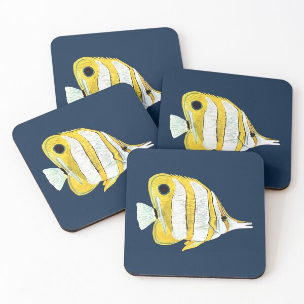 Item preview, COPPERBAND BUTTERFLYFISH-Chelmon rostratus designed and sold by BEATRIZ ABAITUA.