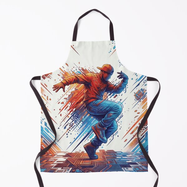 Item preview, Vibrant Breakdancer Watercolor Spray Art designed and sold by MarCinu Art.