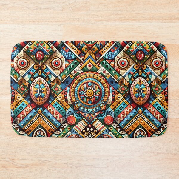 Item preview, Vibrant Geometric Tribal Mosaic Pattern Art designed and sold by Apex Designs.