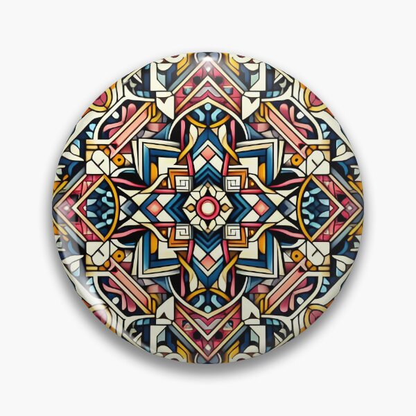 Item preview, Modern Geometric Mandala Mosaic Abstract Pattern Art designed and sold by Apex Designs.