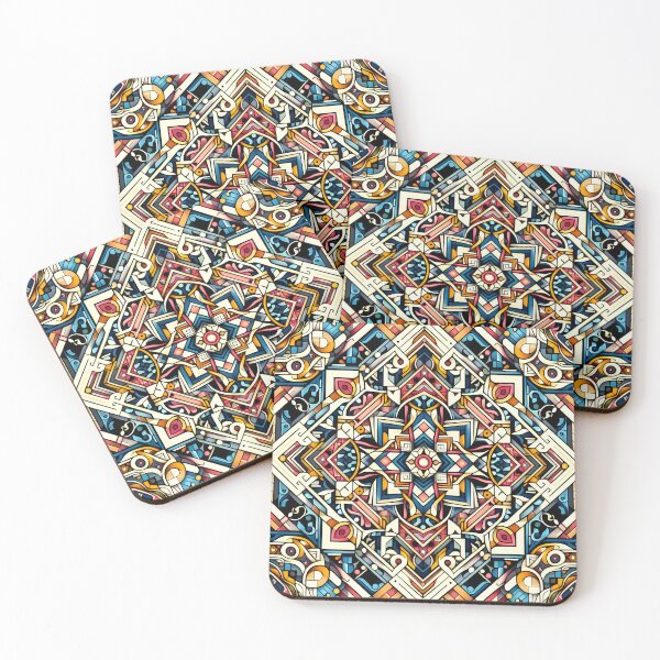 Item preview, Modern Geometric Mandala Mosaic Abstract Pattern Art designed and sold by Apex Designs.