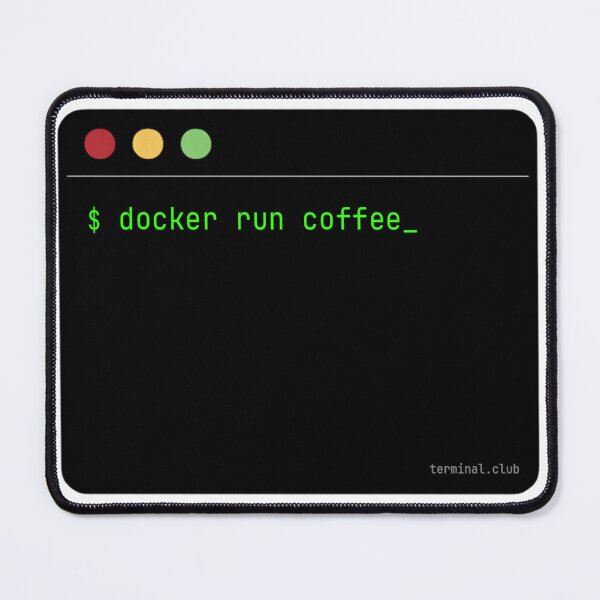 Item preview, docker run coffee – Minimal Developer Command designed and sold by TerminalClub.