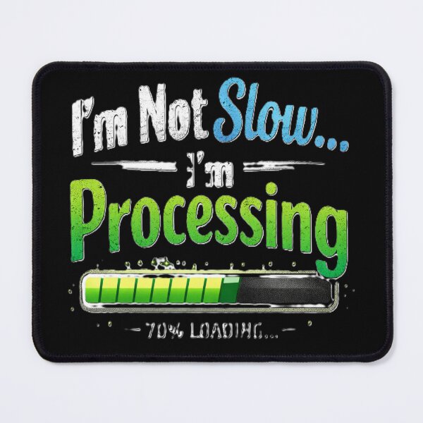 Item preview, Brain Injury Awareness Shirt – “I’m Not Slow I’m Processing” Funny TBI Stroke Survivor Recovery Humor Graphic Tee designed and sold by ComebackCotton.