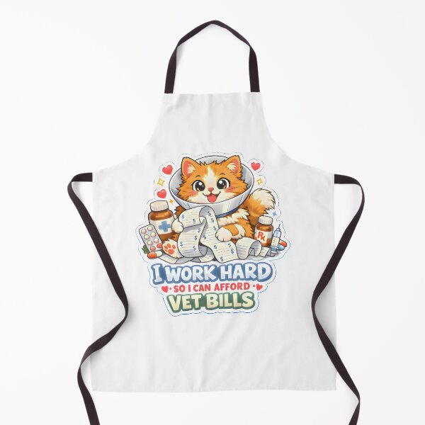 Item preview, I Work Hard So I Can Afford Vet Bills – Funny Cat Vet Life designed and sold by Bettybee00.