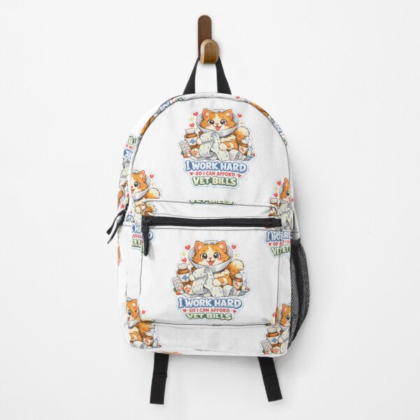 Item preview, I Work Hard So I Can Afford Vet Bills – Funny Cat Vet Life designed and sold by Bettybee00.