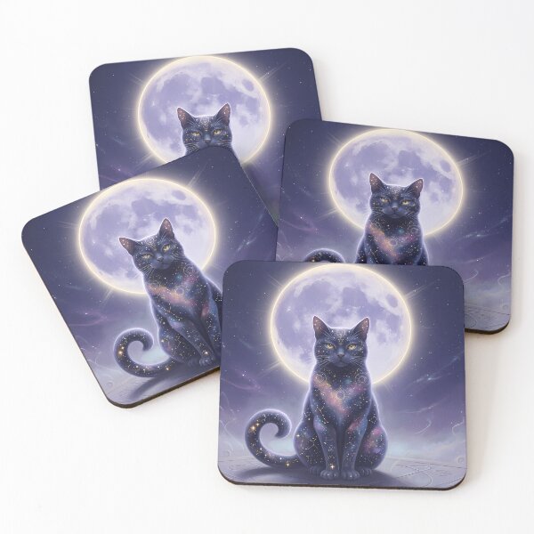 Item preview, Cosmic Moon Cat designed and sold by RkskArt.