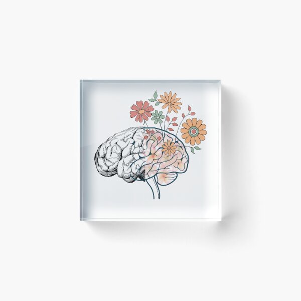 Item preview, Floral Brain Illustration designed and sold by ioa-alexia.