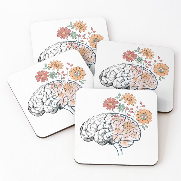 Item preview, Floral Brain Illustration designed and sold by ioa-alexia.