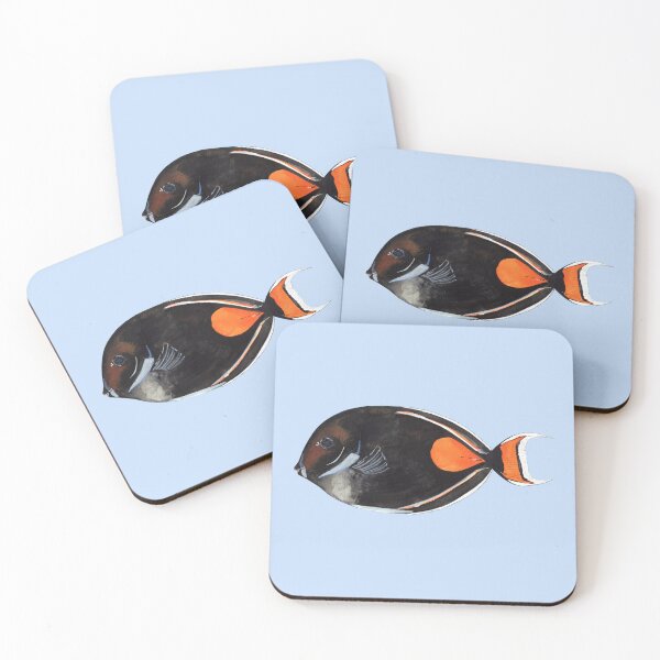 Item preview, ACHILLES TANG OR SURGEONFISH-Acanthurus achilles designed and sold by BEATRIZ ABAITUA.