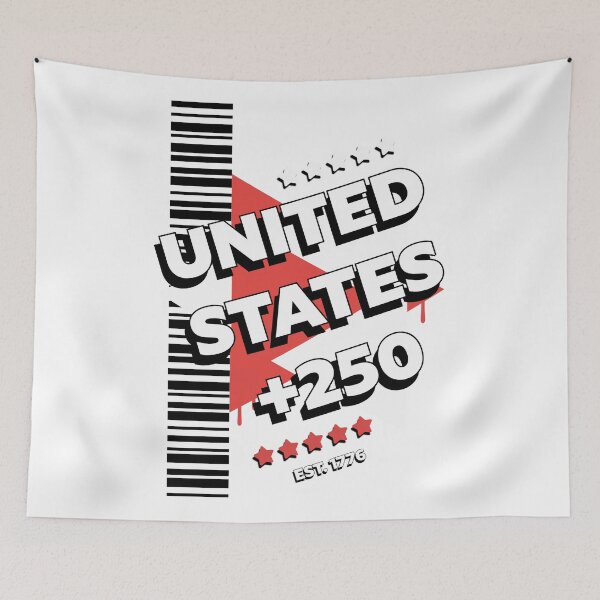 Item preview, United States +250 Est 1776 Bold Patriotic Design designed and sold by cabana.space.