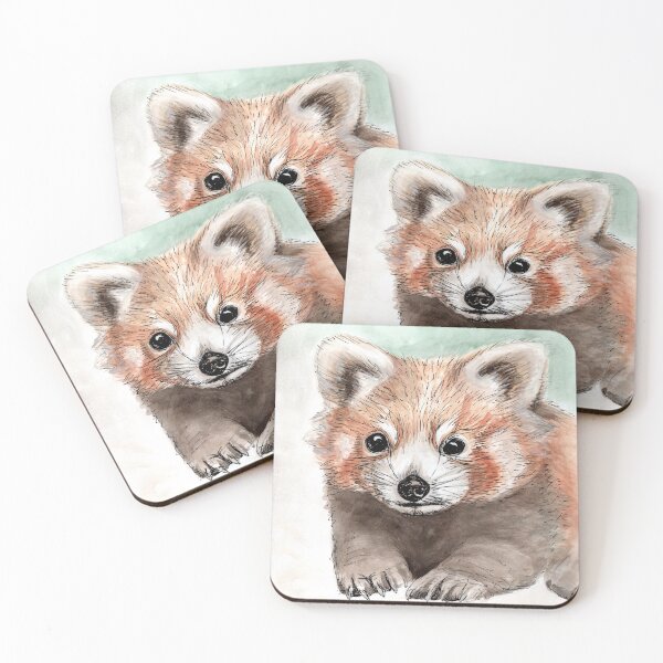 Item preview, Fluffy baby red panda designed and sold by helengarvey.