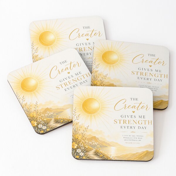 Item preview, The Creator Gives Me Strength Every Day – Christian Sun Faith Design designed and sold by FaithGratitude.