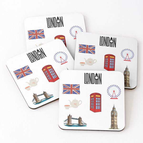 Item preview, Aesthetic London City Watercolor Sticker Sheet Pack designed and sold by SaturnStudioart.
