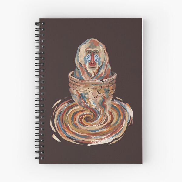 Item preview, Mandrill Vortex Pot — Tribal Spirit Swirl Art designed and sold by TwistedAgain.