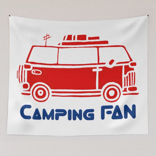 Item preview, Retro Vintage Camper Van Doodle Illustration designed and sold by Paulocdias.