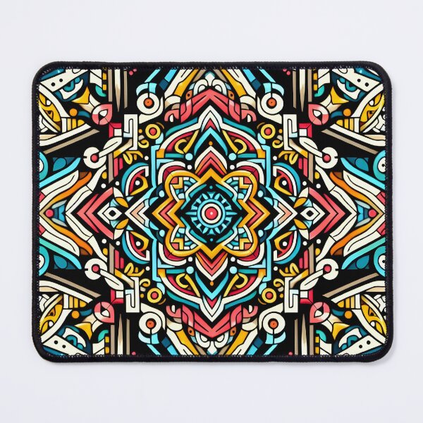 Item preview, Vibrant Tribal Mandala Geometric Pattern Art designed and sold by Apex Designs.