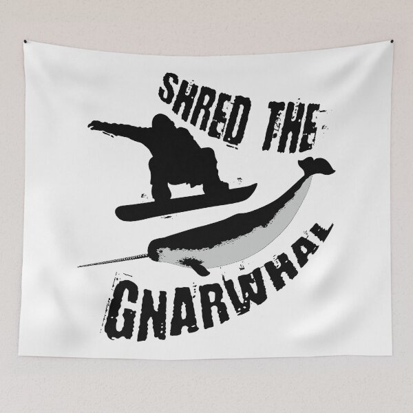 Item preview, Shred The Gnarwhal designed and sold by Esskay Designs.