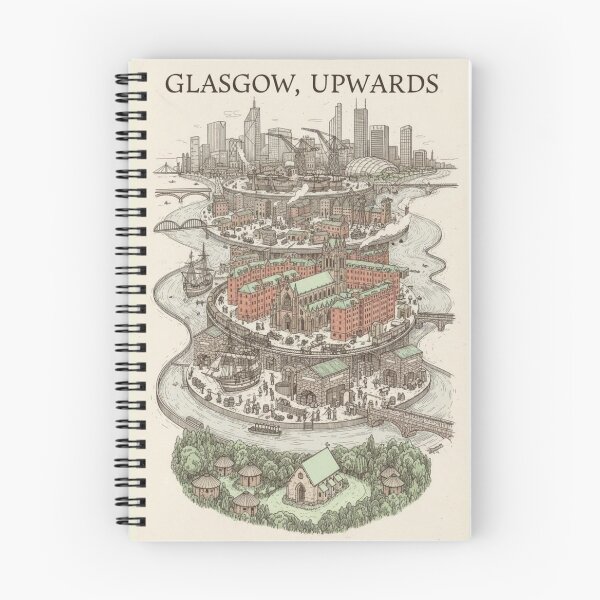 Item preview, GLASGOW, UPWARDS designed and sold by NickWhittleArt.