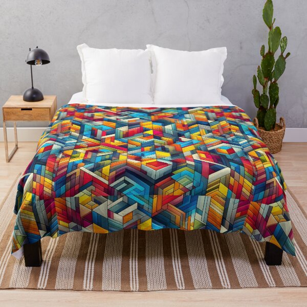 Item preview, Colorful Geometric Abstract Architectural Pattern Art designed and sold by Apex Designs.