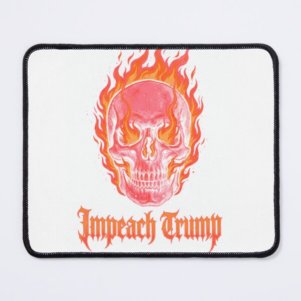 Item preview, Impeach Trump Flaming Skull designed and sold by SE Tees.