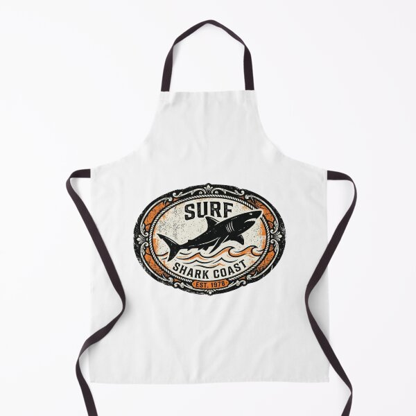 Item preview, Surf Shark Coast Vintage Badge Retro Ocean Graphic designed and sold by Arqon.
