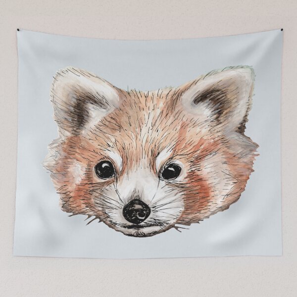 Item preview, Fluffy baby red panda cutout designed and sold by helengarvey.