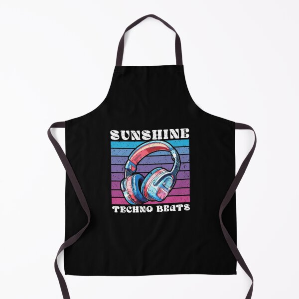 Item preview, Sunshine Techno Beats Synthwave Retro Sunset DJ Headphones designed and sold by Dmetalx Art Apparel.
