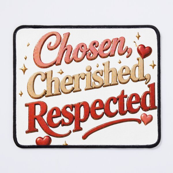 Item preview, Chosen Cherished Respected Self Respect Quote designed and sold by JagrDesigns.