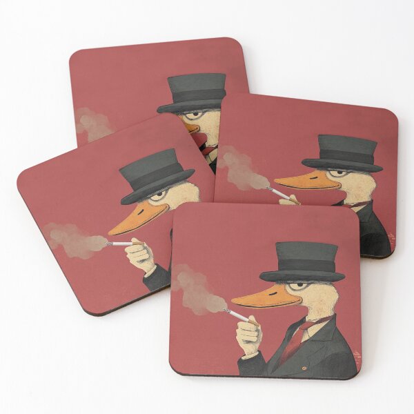 Item preview, Capitalist Duck smoking a cigarette designed and sold by MorningFive.