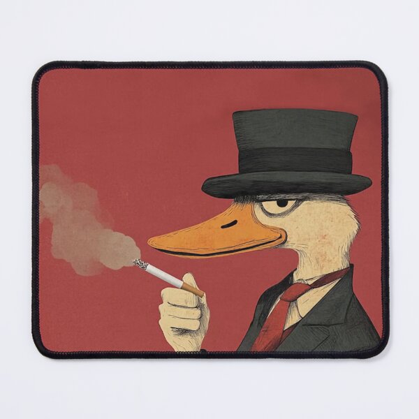 Item preview, Capitalist Duck smoking a cigarette designed and sold by MorningFive.