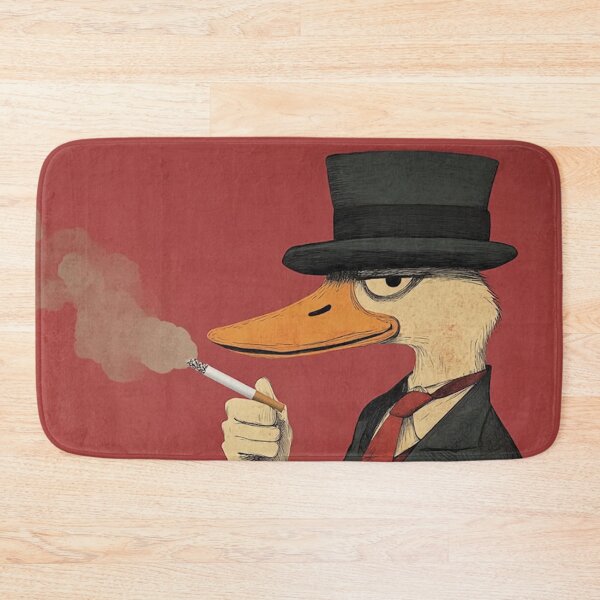 Item preview, Capitalist Duck smoking a cigarette designed and sold by MorningFive.