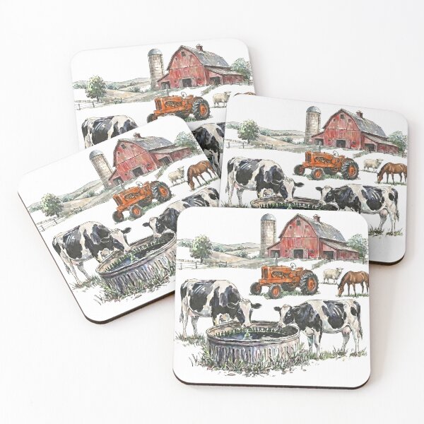 Item preview, Cow Horse Tractor 90s Farm Life Rural Barn designed and sold by VGAfanatic.