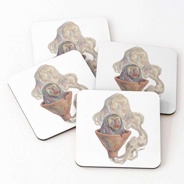 Item preview, Mandrill Phantom Vessel — Ghostly Spirit Wildlife Art designed and sold by TwistedAgain.