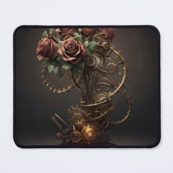 Item preview, Eternal Bloom: Steampunk Clockwork Rose Bouquet designed and sold by Serene Strokes Art.