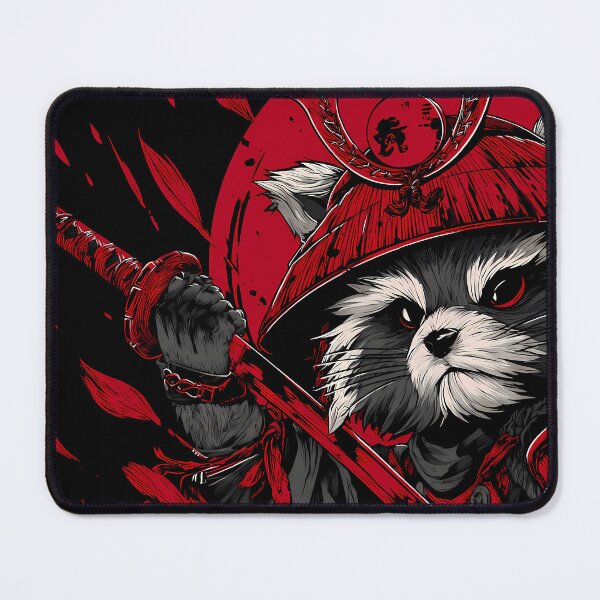 Item preview, Power Samurai Raccoons Embodying Strength Honor Illustrations designed and sold by ART ATTACK ZONE.